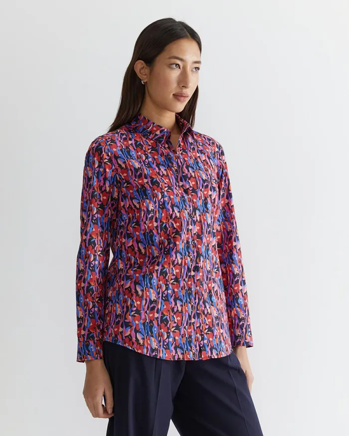 Sportscraft Nayra Liberty Shirt Red Multi Women Shirts