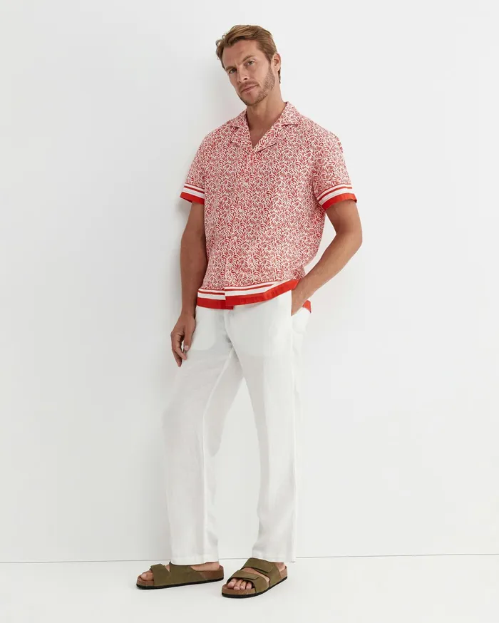 Sportscraft Oakley Short Sleeve Cuban Shirt Multi Men Shirts