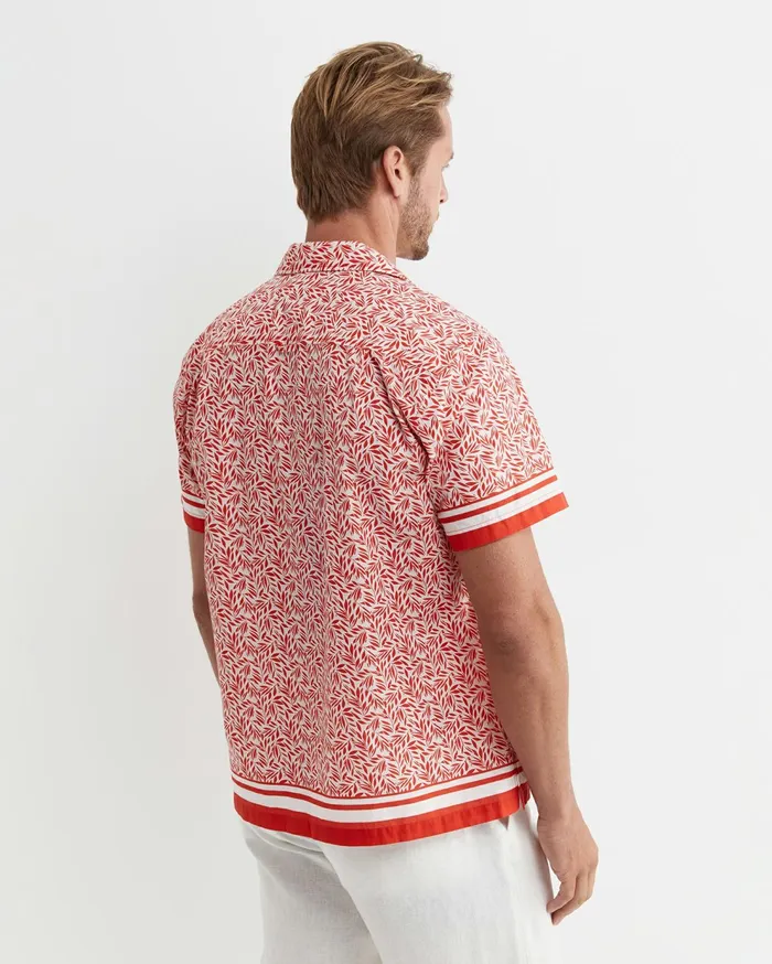 Sportscraft Oakley Short Sleeve Cuban Shirt Multi Men Shirts