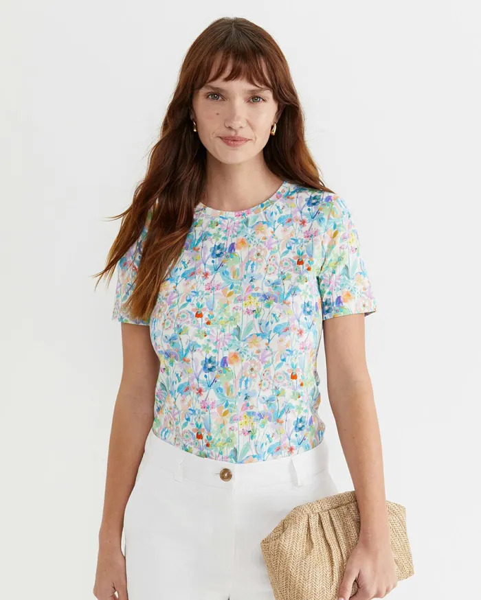 Sportscraft Proposal Short Sleeve Liberty Tee Multi Women Tops and Tees