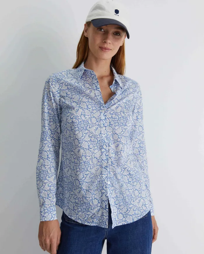 Sportscraft Robertson Liberty Shirt Blue Multi Women Shirts