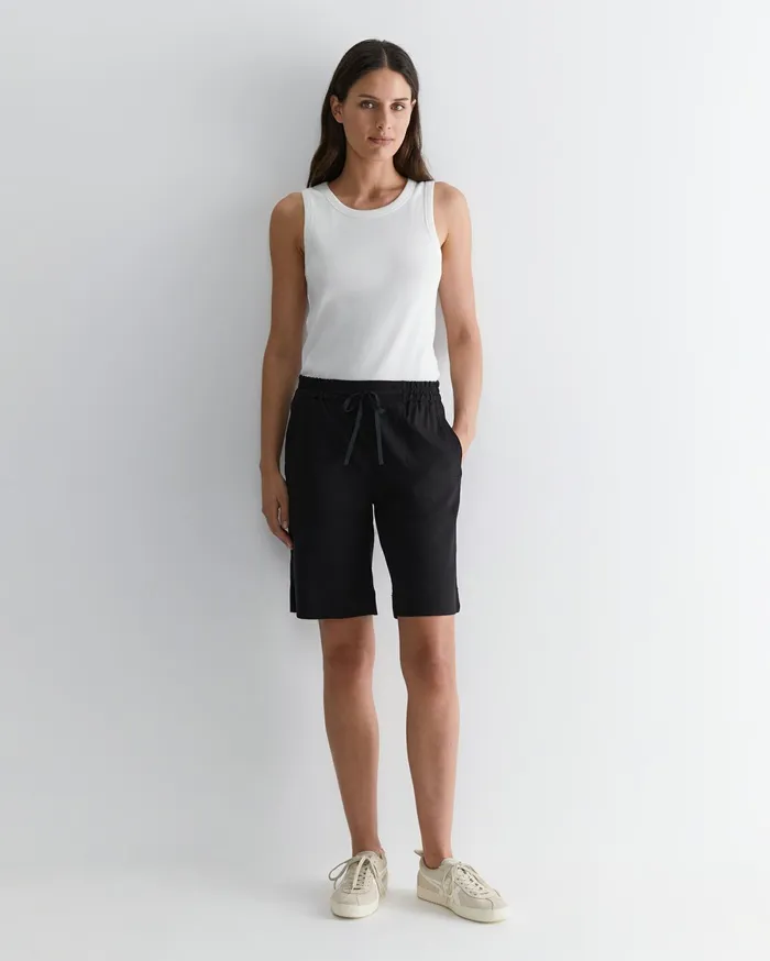 Sportscraft Rosa Linen Short Black Women Shorts