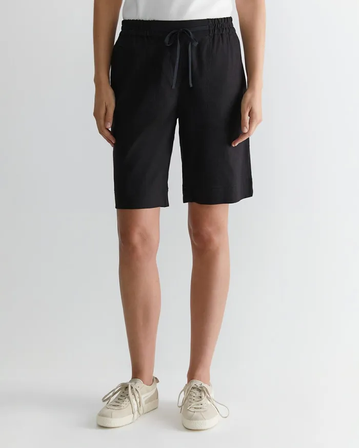 Sportscraft Rosa Linen Short Black Women Shorts
