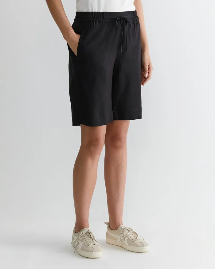 Sportscraft Rosa Linen Short Black Women Shorts