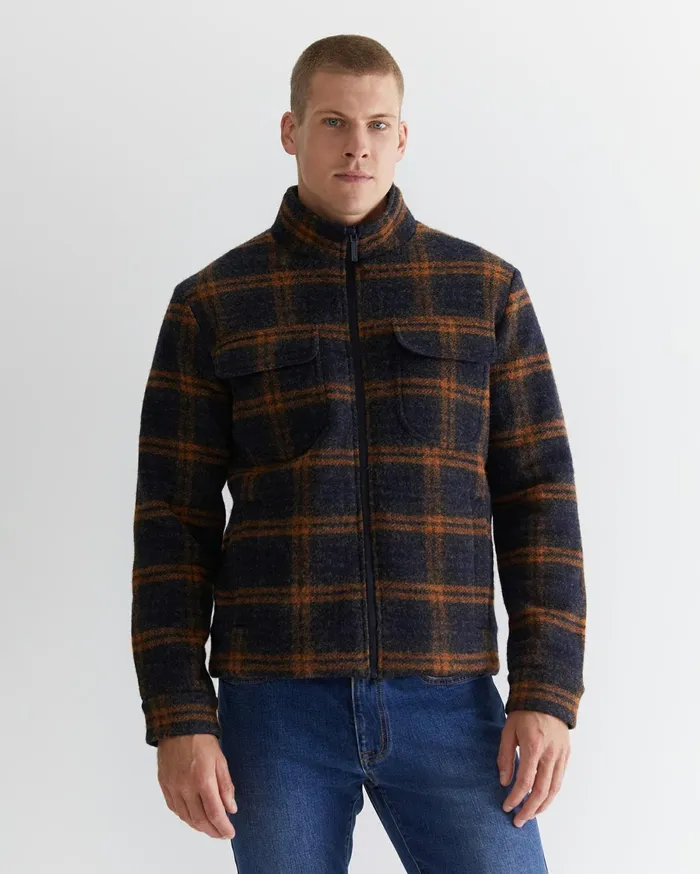 Sportscraft Salford Check Wool Blend Jacket Check Men Jackets and Blazers