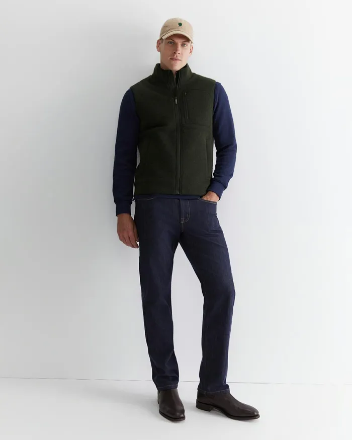 Sportscraft Salford Wool Blend Vest Khaki Men Jackets and Blazers