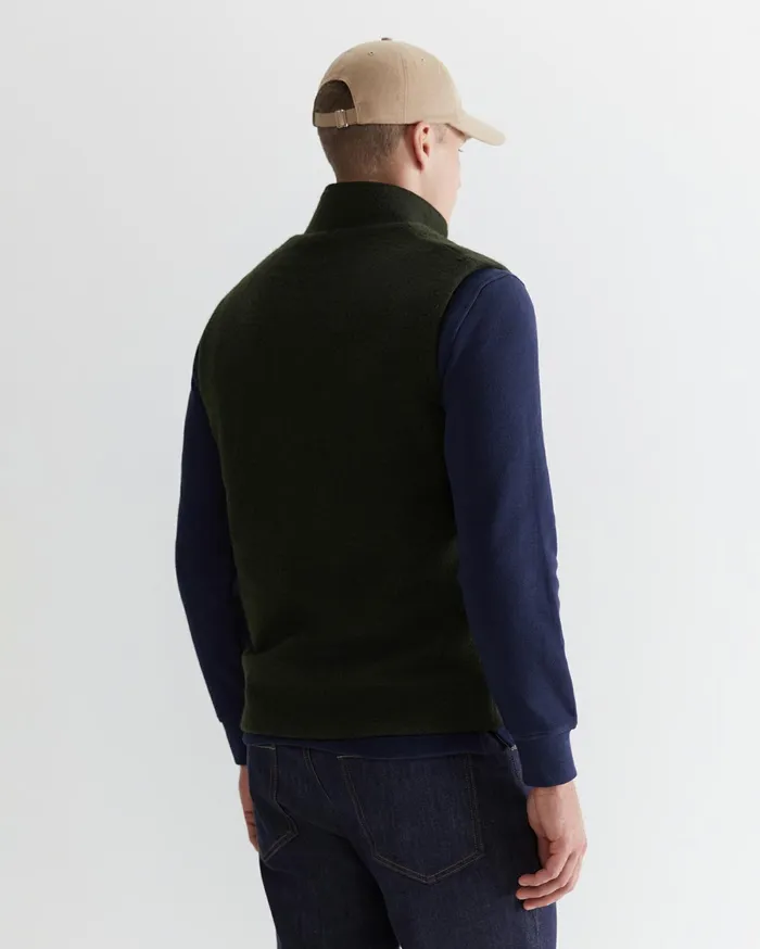 Sportscraft Salford Wool Blend Vest Khaki Men Jackets and Blazers