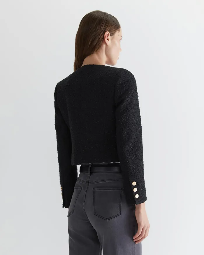 Sportscraft Samah Boucle Jacket Black Women Jackets and Vests