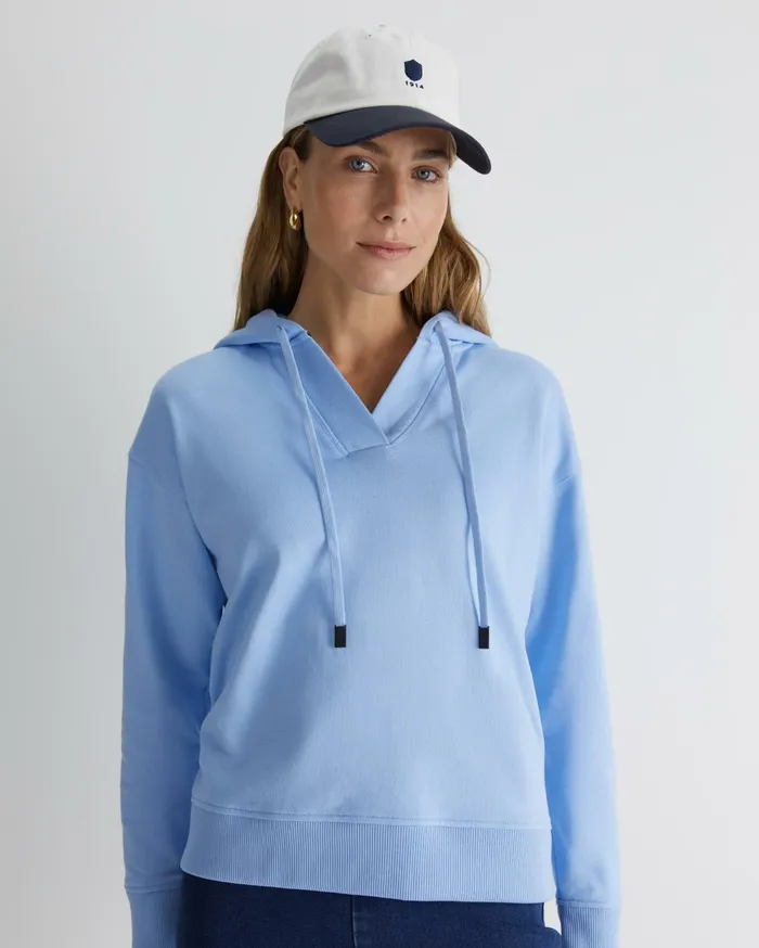 Sportscraft SC Hoodie Pale Blue Women Knits and Cardigans