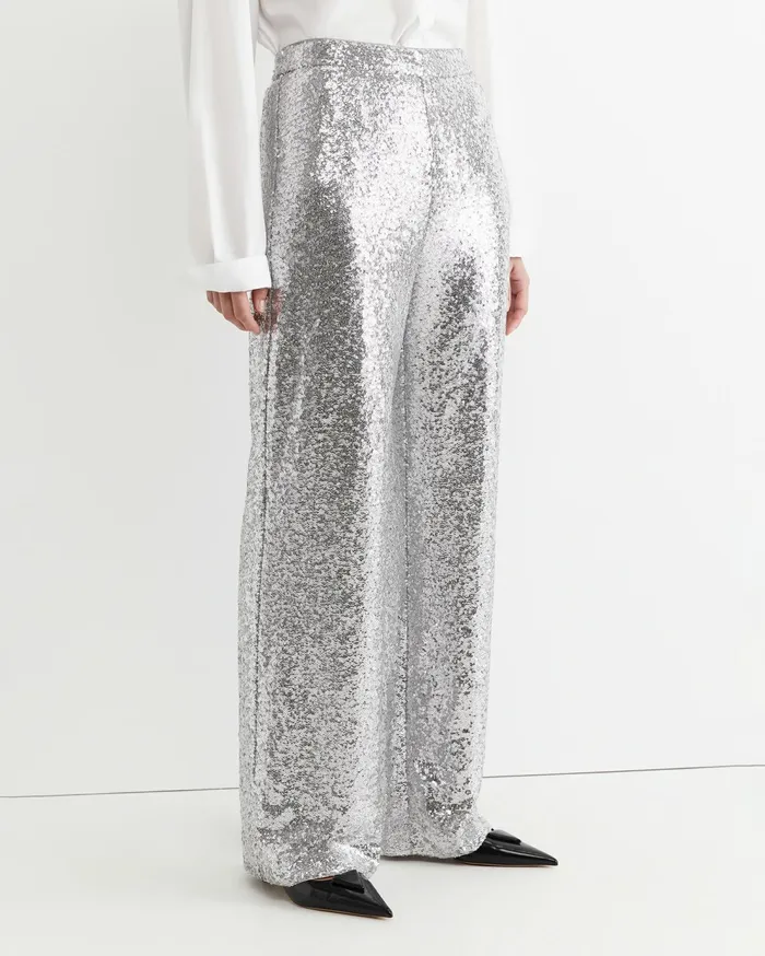 Sportscraft Sequin Pant Silver Women Pants