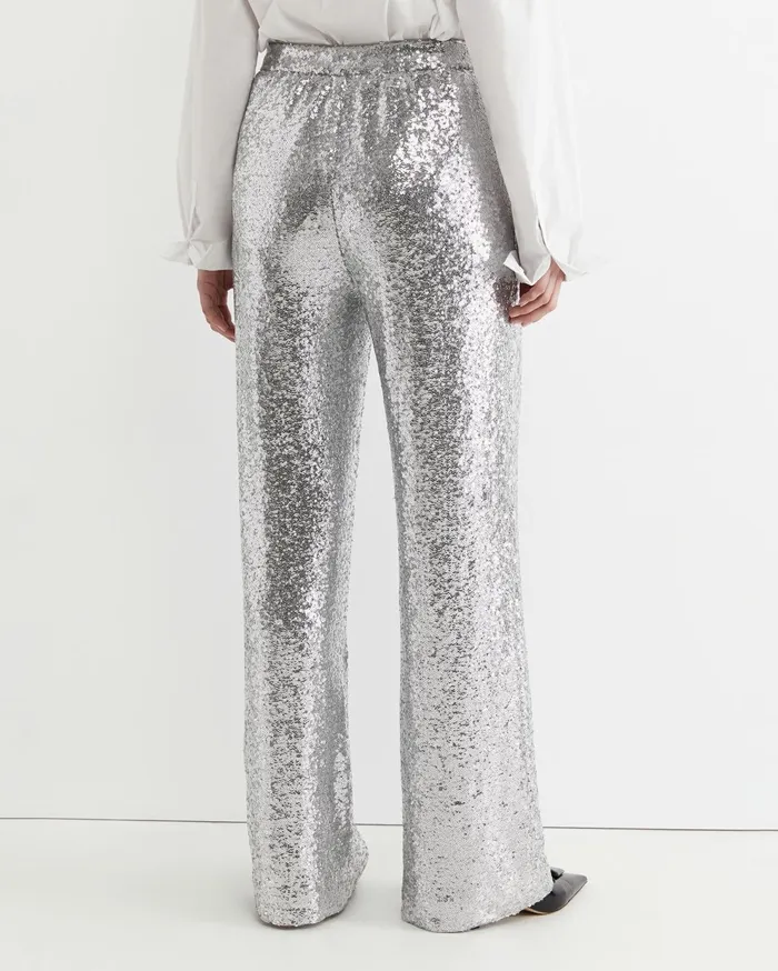 Sportscraft Sequin Pant Silver Women Pants