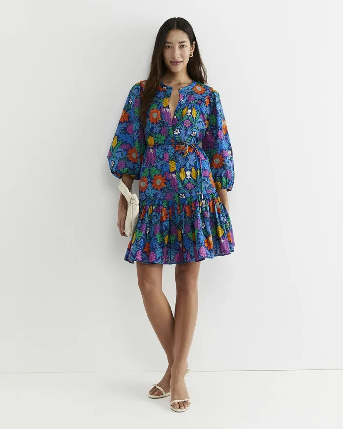 Sportscraft Standen Liberty Mini Dress Blue Multi Women Dresses