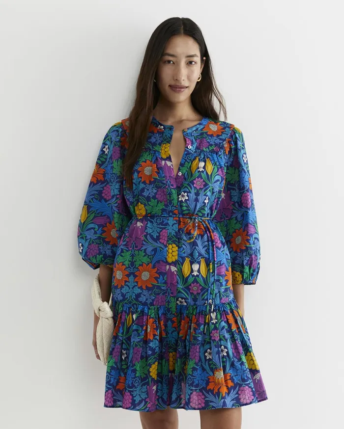 Sportscraft Standen Liberty Mini Dress Blue Multi Women Dresses