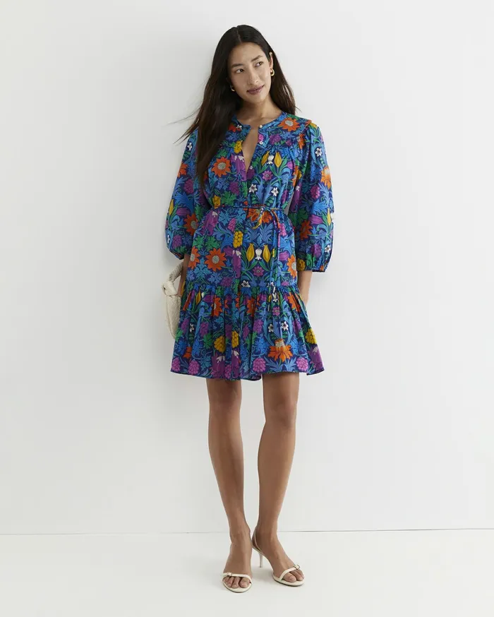 Sportscraft Standen Liberty Mini Dress Blue Multi Women Dresses