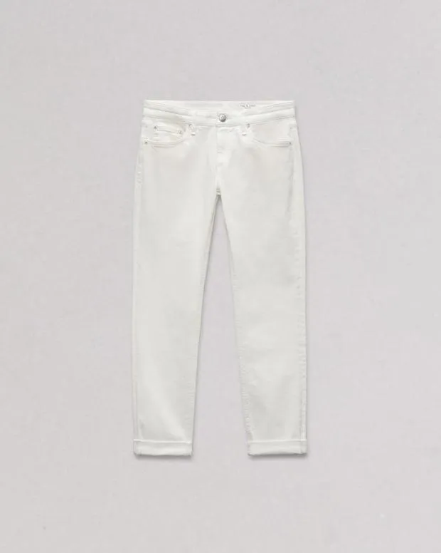 Straight and SlimJeans rag and bone Women Dre Slim Boyfriend Jean Optic White