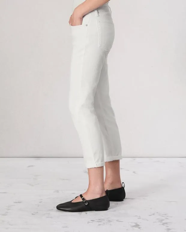 Straight and SlimJeans rag and bone Women Dre Slim Boyfriend Jean Optic White