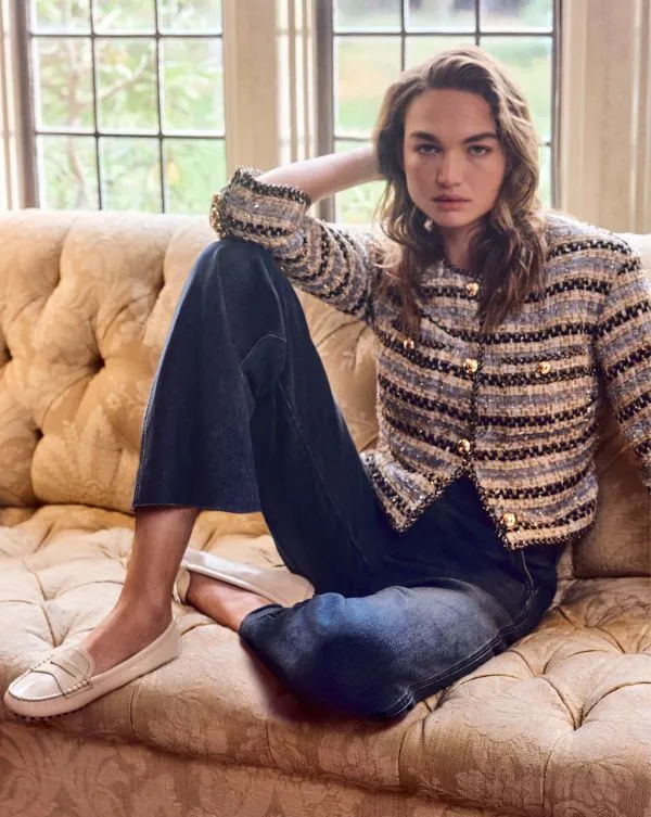 Sumira Metallic Tweed Jacket Blueandivory Women Veronica Beard Jackets and Outerwear Sumira Metallic Tweed Jacket Blueandivory Women Veronica Beard Jackets and Outerwear