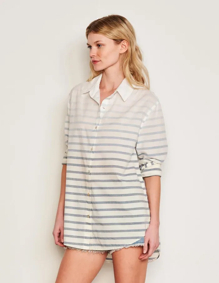 Sundry Clothing Shirting Women Women039s Changing Tide Stripe Classic Shirt In Deep Navy Deep Navy Sundry Clothing Shirting Women Women039s Changing Tide Stripe Classic Shirt In Deep Navy Deep Navy