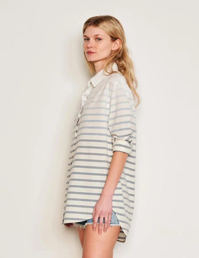 Sundry Clothing Shirting Women Women039s Changing Tide Stripe Classic Shirt In Deep Navy Deep Navy Sundry Clothing Shirting Women Women039s Changing Tide Stripe Classic Shirt In Deep Navy Deep Navy