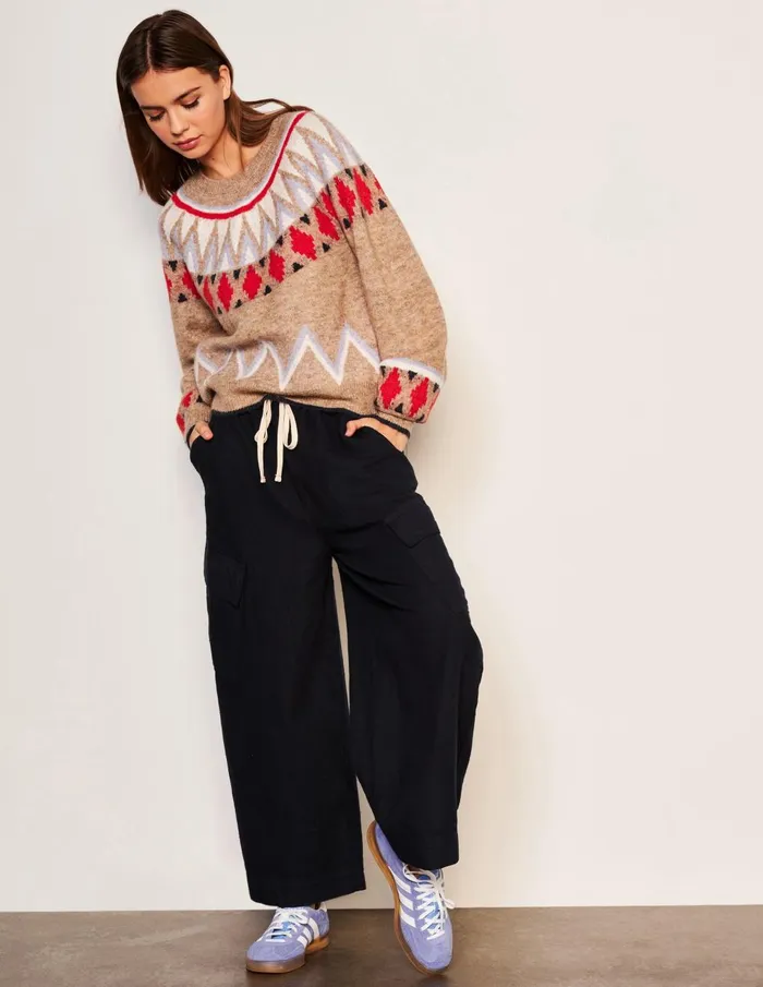 Sundry Clothing Sweaters Women Women039s Fairisle Sweater In Taupe Taupe Sundry Clothing Sweaters Women Women039s Fairisle Sweater In Taupe Taupe