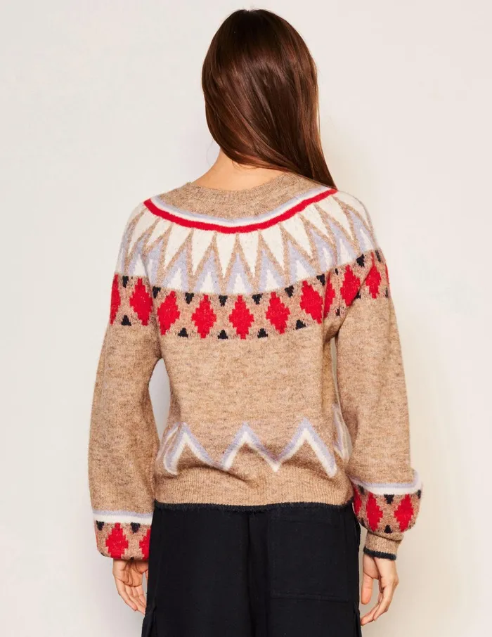 Sundry Clothing Sweaters Women Women039s Fairisle Sweater In Taupe Taupe Sundry Clothing Sweaters Women Women039s Fairisle Sweater In Taupe Taupe