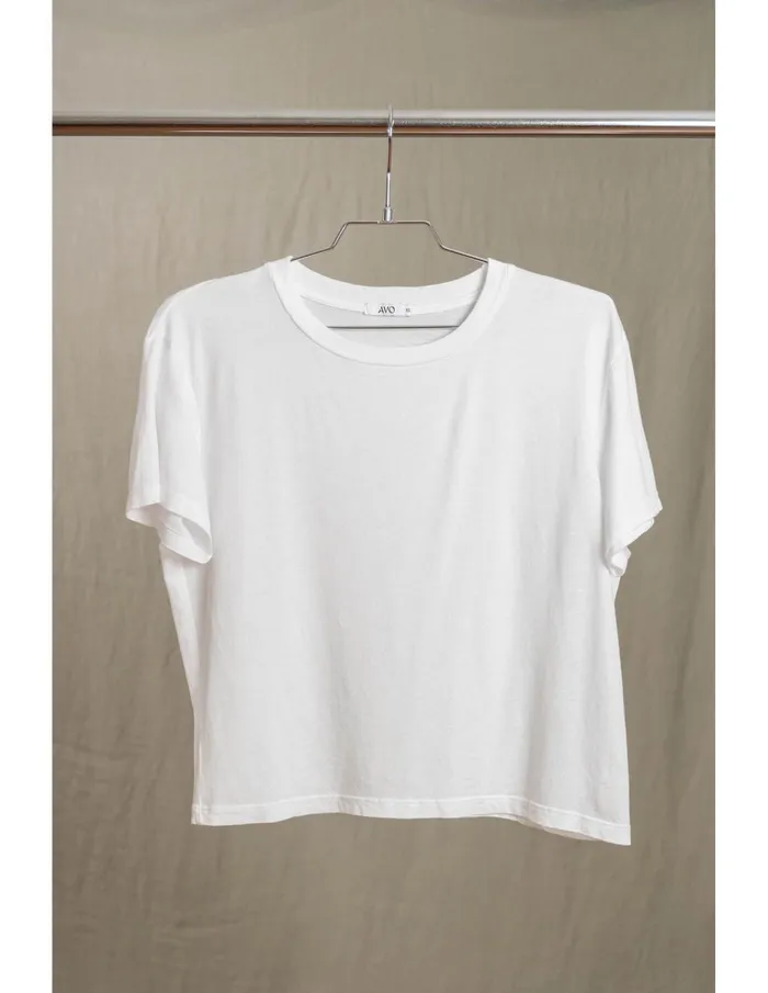 Sundry Clothing Tees Women Butter Soft Boxy Crop In White White Sundry Clothing Tees Women Butter Soft Boxy Crop In White White