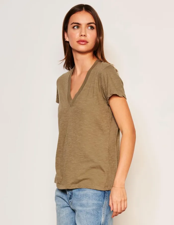Sundry Clothing Tees Women Women039s Deep VNeck Tee In Fern Fern Sundry Clothing Tees Women Women039s Deep VNeck Tee In Fern Fern