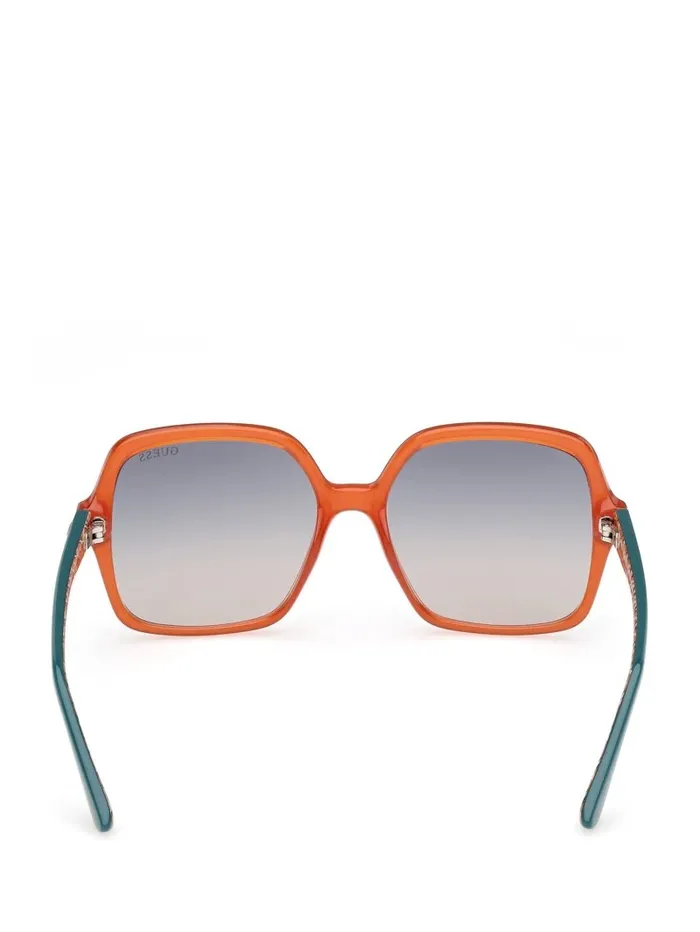 Sunglasses GUESS Women Square G Plastic Sunglasses Orange