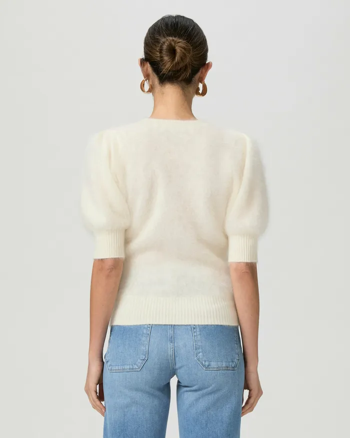 Sweaters and Sweatshirts Gladiolus Sweater 8211 Ivory Cashmere PAIGE Women Sweaters and Sweatshirts Gladiolus Sweater 8211 Ivory Cashmere PAIGE Women