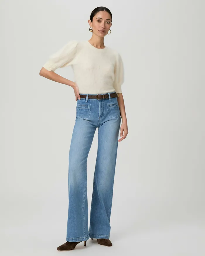 Sweaters and Sweatshirts Gladiolus Sweater 8211 Ivory Cashmere PAIGE Women Sweaters and Sweatshirts Gladiolus Sweater 8211 Ivory Cashmere PAIGE Women