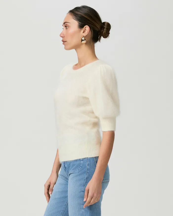 Sweaters and Sweatshirts Gladiolus Sweater 8211 Ivory Cashmere PAIGE Women Sweaters and Sweatshirts Gladiolus Sweater 8211 Ivory Cashmere PAIGE Women