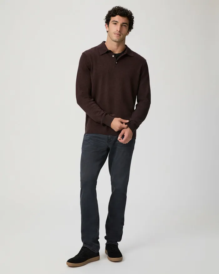 Sweaters and Sweatshirts PAIGE Men Finsbury Sweater Polo 8211 Heathered Bordeaux Sweaters and Sweatshirts PAIGE Men Finsbury Sweater Polo 8211 Heathered Bordeaux