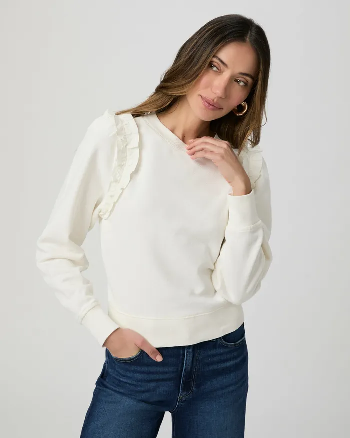Sweaters and Sweatshirts PAIGE Women Alfira Sweatshirt 8211 Ivory