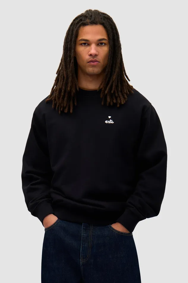 Sweaters Arte Antwerp Men Col ras du cou en forme de cur Noir