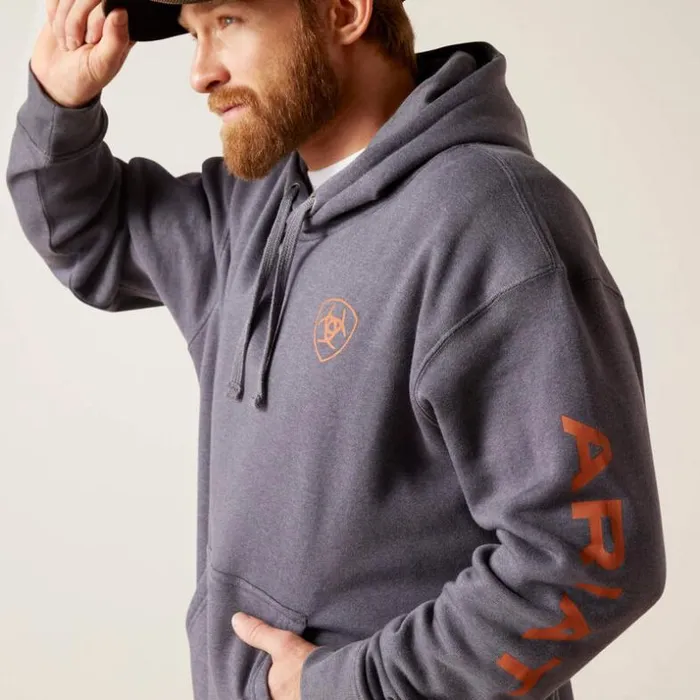Sweatshirts and Hoodies Men Ariat Ariat Logo Hoodie Odyssey Gray Heather Sweatshirts and Hoodies Men Ariat Ariat Logo Hoodie Odyssey Gray Heather