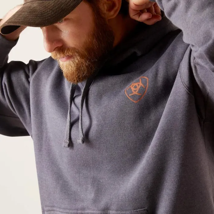 Sweatshirts and Hoodies Men Ariat Ariat Logo Hoodie Odyssey Gray Heather Sweatshirts and Hoodies Men Ariat Ariat Logo Hoodie Odyssey Gray Heather