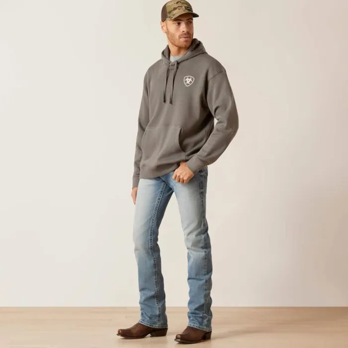Sweatshirts and Hoodies Men Ariat Camo Corps Hoodie Grey Heather Sweatshirts and Hoodies Men Ariat Camo Corps Hoodie Grey Heather
