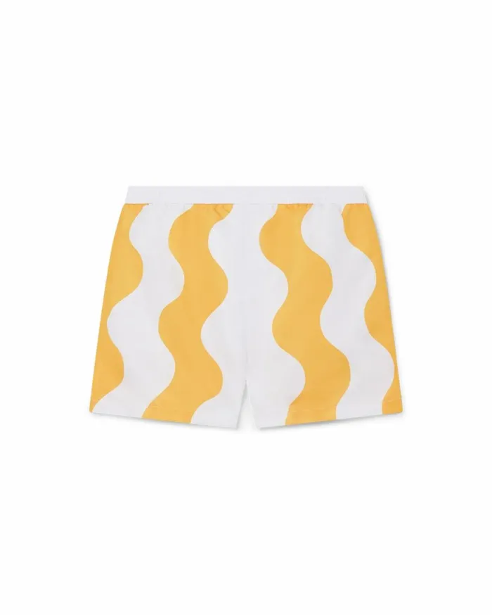 Swimwear Men Casablanca Paris Yellow Memphis Wave Swim Trunks Swimwear Men Casablanca Paris Yellow Memphis Wave Swim Trunks