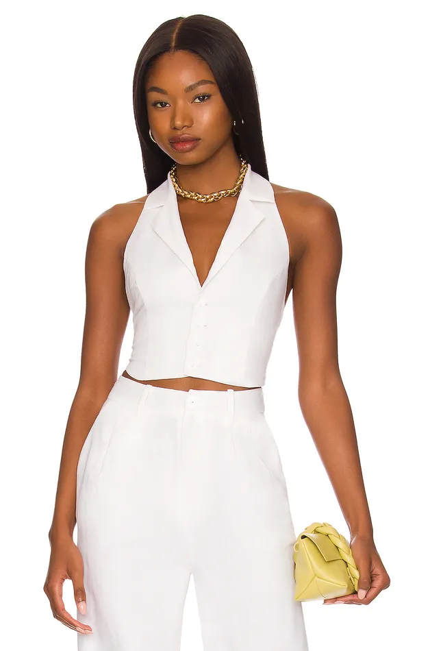 Sydney Vest White Women Lovers and Friends Tops