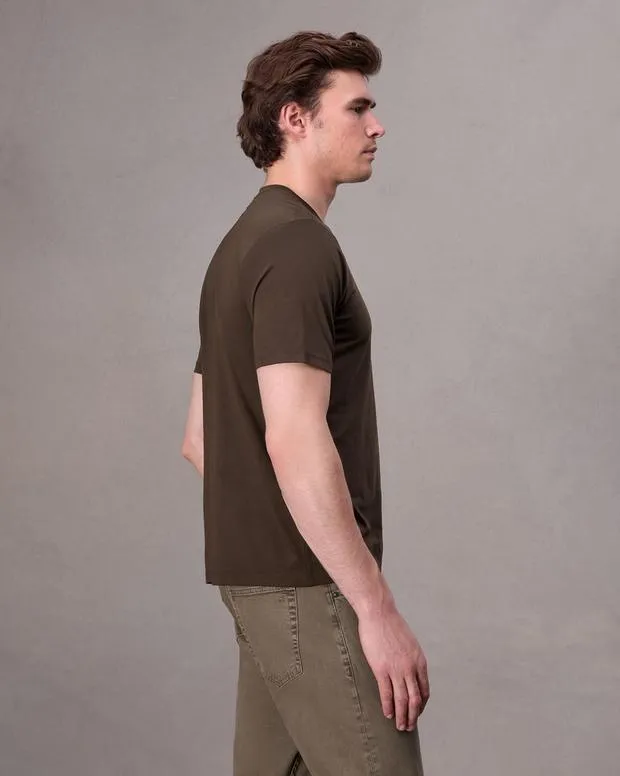 TShirts and Henleys Classic Tech Jersey Tee OmbreSaluteSkyscraperSlate BrownWhite 8211 rag and bone Men
