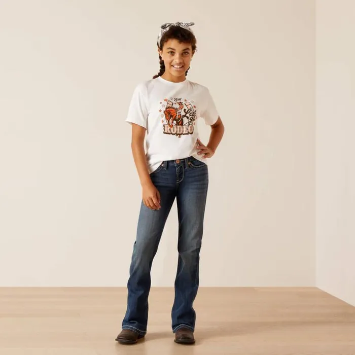 TShirts and Polos Kids Ariat Ariat Let039s Rodeo TShirt White