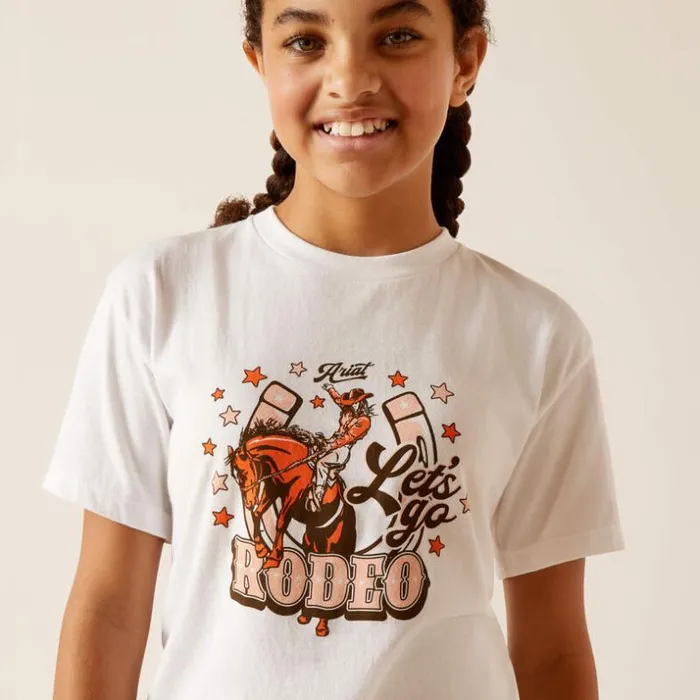 TShirts and Polos Kids Ariat Ariat Let039s Rodeo TShirt White