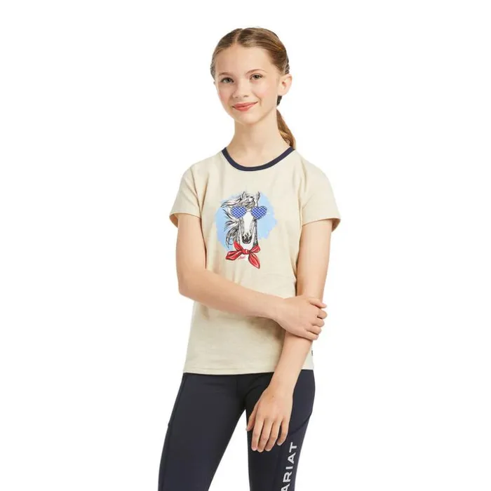 TShirts and Polos Kids Ariat Fabulous TShirt Oatmeal Heather