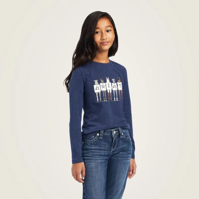 TShirts and Polos Kids Ariat Fan Club TShirt Navy Heather