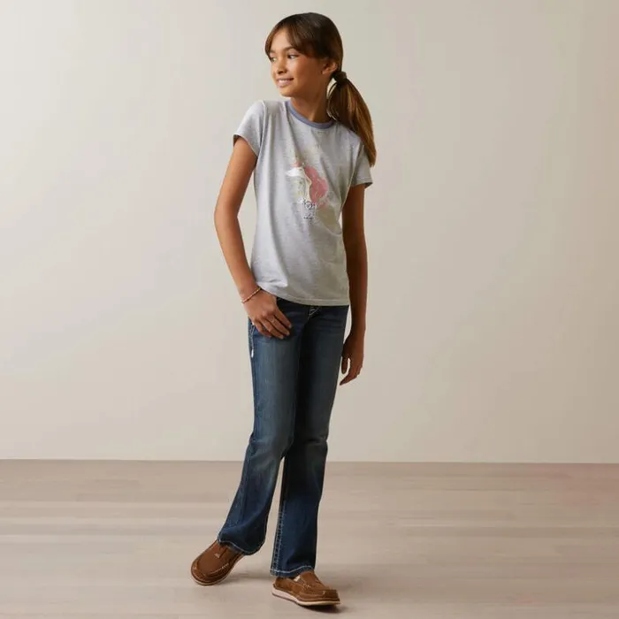 TShirts and Polos Kids Ariat Imagine TShirt Heather Grey TShirts and Polos Kids Ariat Imagine TShirt Heather Grey
