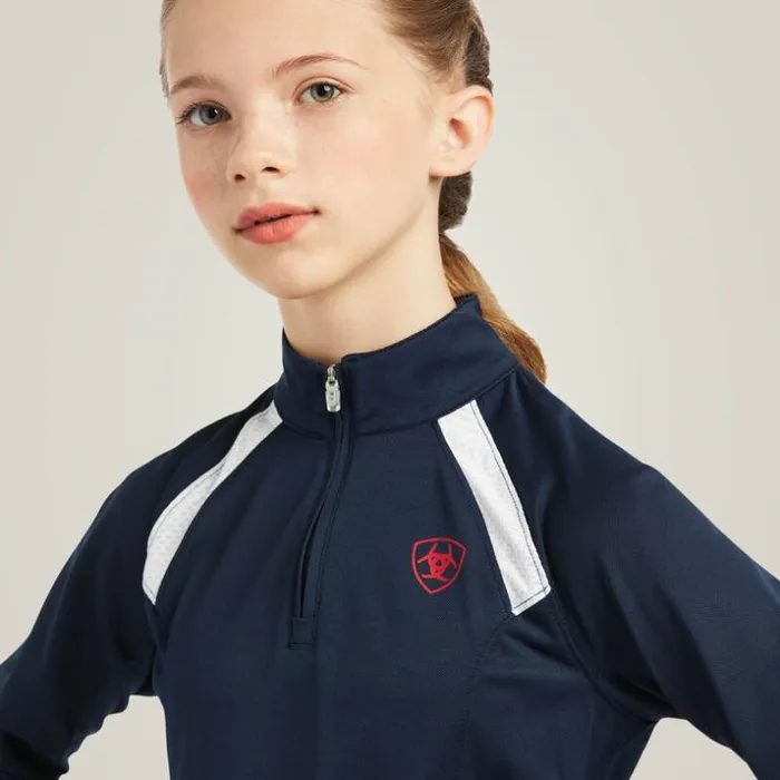 TShirts and Polos Kids Ariat Sunstopper 20 Team 14 Zip Baselayer Team