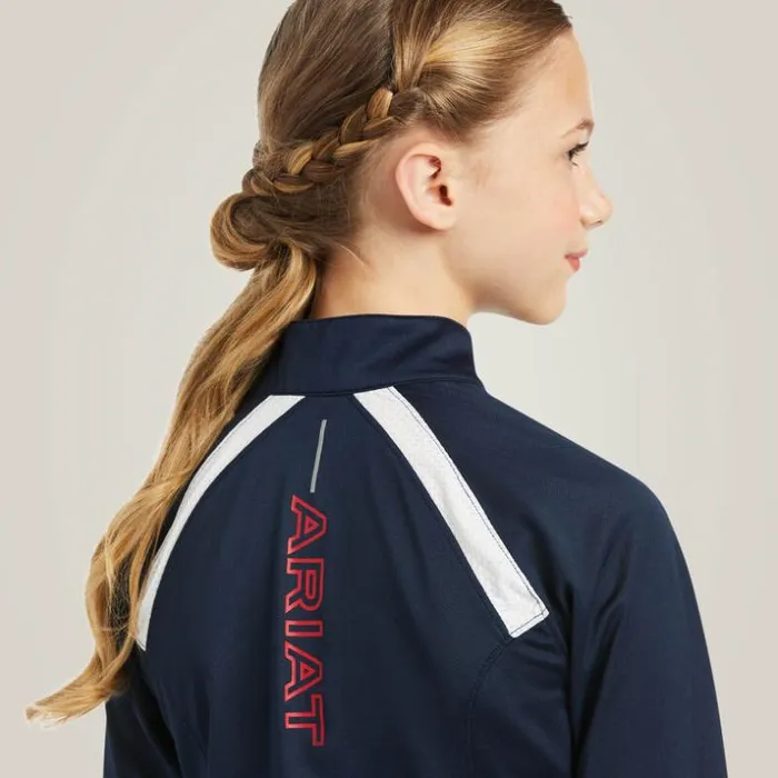 TShirts and Polos Kids Ariat Sunstopper 20 Team 14 Zip Baselayer Team