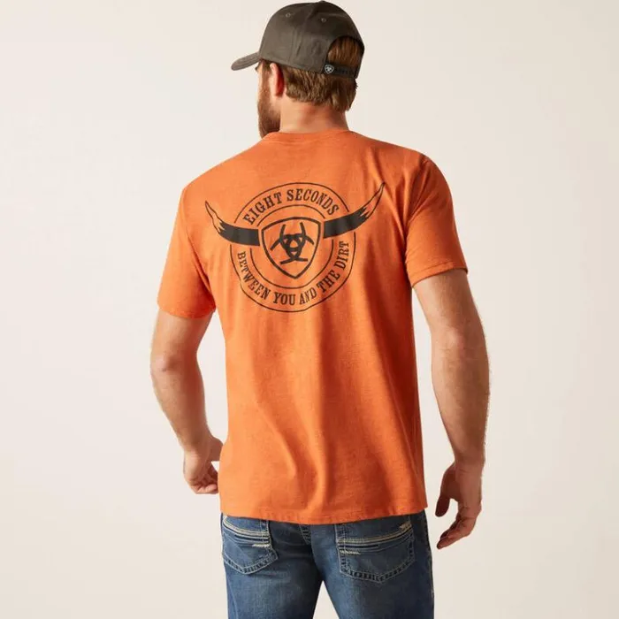 TShirts and Polos Men Ariat Ariat 8 Sec TShirt Adobe Heather