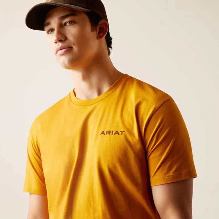 TShirts and Polos Men Ariat Ariat Western Wire TShirt Buckhorn Heather TShirts and Polos Men Ariat Ariat Western Wire TShirt Buckhorn Heather