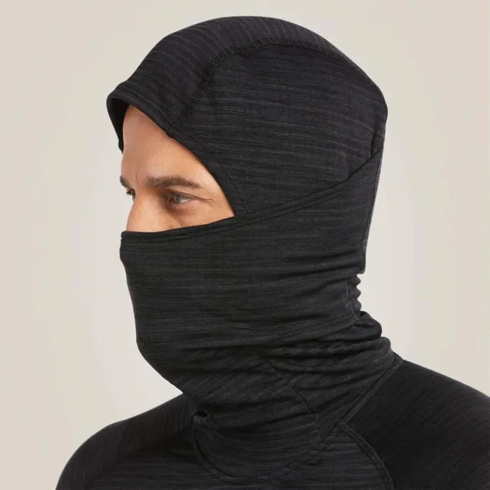 TShirts and Polos Men Ariat Rebar Gridwork Balaclava Baselayer Black